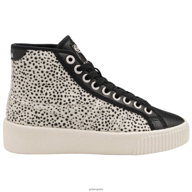 calzado V4PZL298 mujer Gola vegano clásicos línea de base alto safari puro negro/guepardo