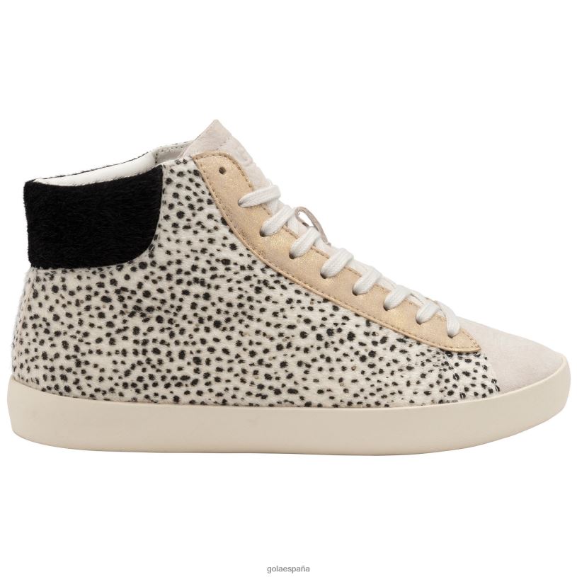 calzado V4PZL299 mujer Gola zapatillas clásicas nova altas oasis blanquecino/guepardo