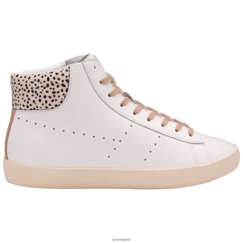 calzado V4PZL302 mujer Gola clasicos nova alto safari blanco/guepardo/desnudo