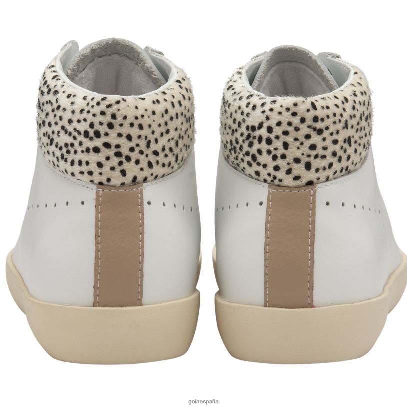 calzado V4PZL302 mujer Gola clasicos nova alto safari blanco/guepardo/desnudo