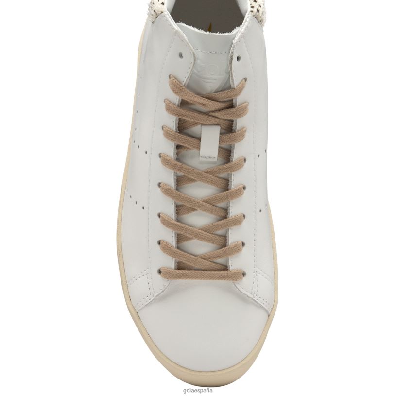 calzado V4PZL302 mujer Gola clasicos nova alto safari blanco/guepardo/desnudo