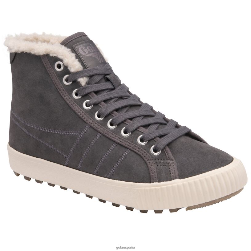 calzado V4PZL306 mujer Gola clásicas zapatillas altas nórdicas ceniza