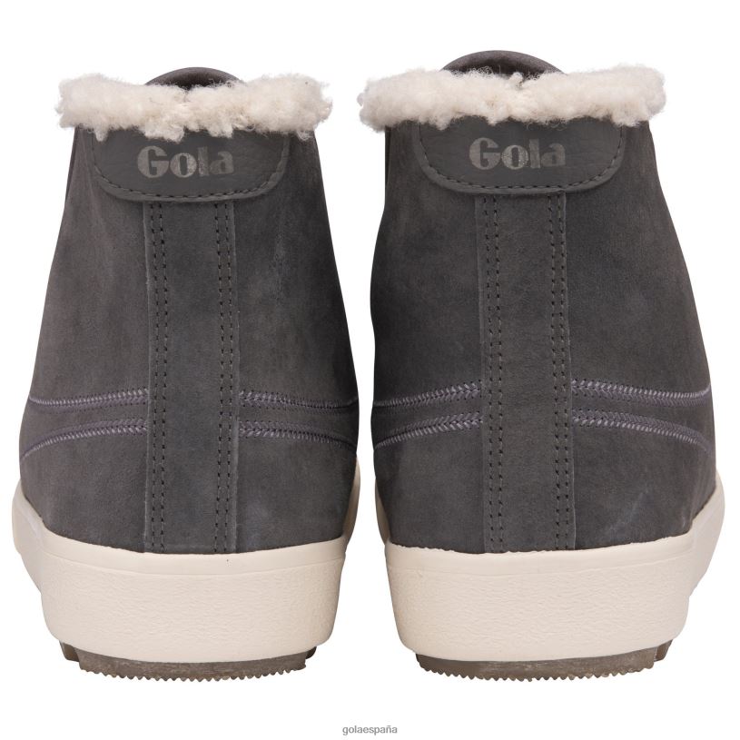 calzado V4PZL306 mujer Gola clásicas zapatillas altas nórdicas ceniza