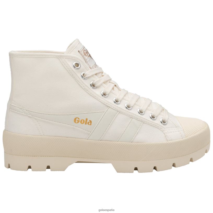 calzado V4PZL288 mujer Gola zapatillas altas vegan classics coaster peak blanquecino
