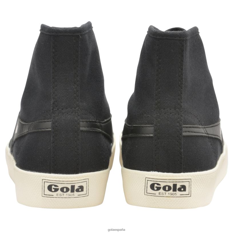 calzado V4PZL291 mujer Gola zapatillas altas vegan classics coaster negro/blanco roto