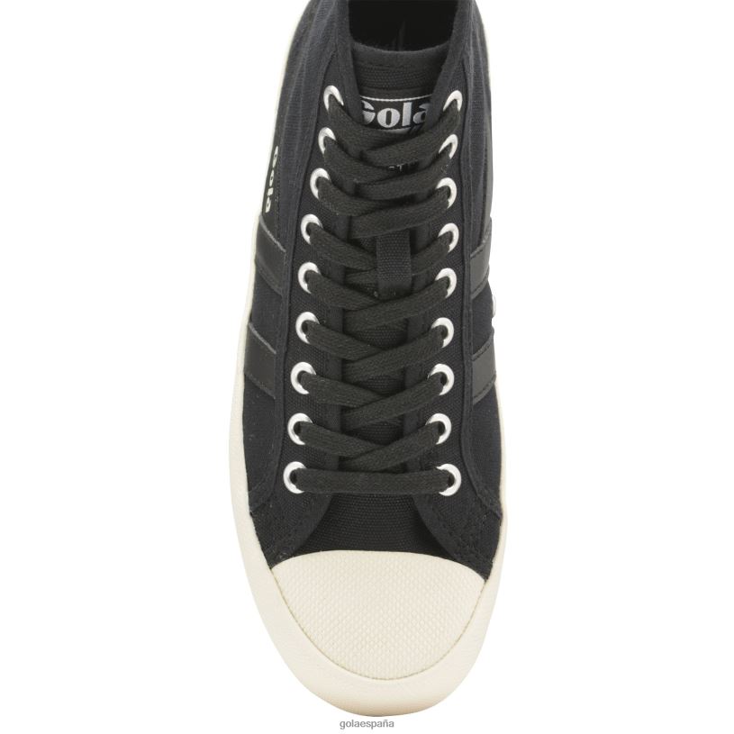 calzado V4PZL291 mujer Gola zapatillas altas vegan classics coaster negro/blanco roto