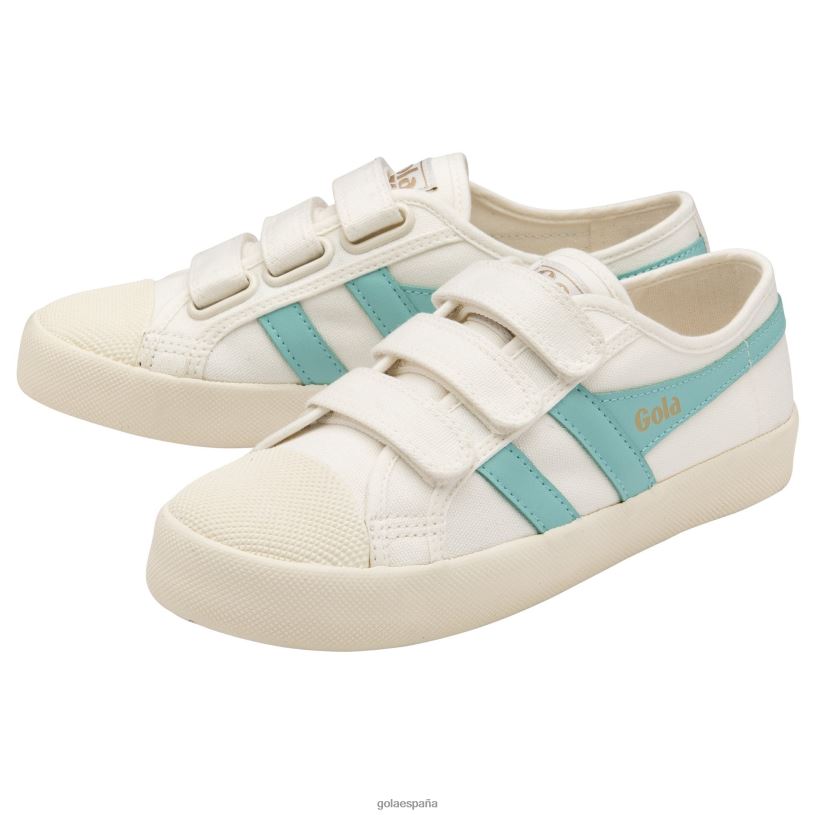 calzado V4PZL432 mujer Gola correa de posavasos vegan classics blanco roto/aruba