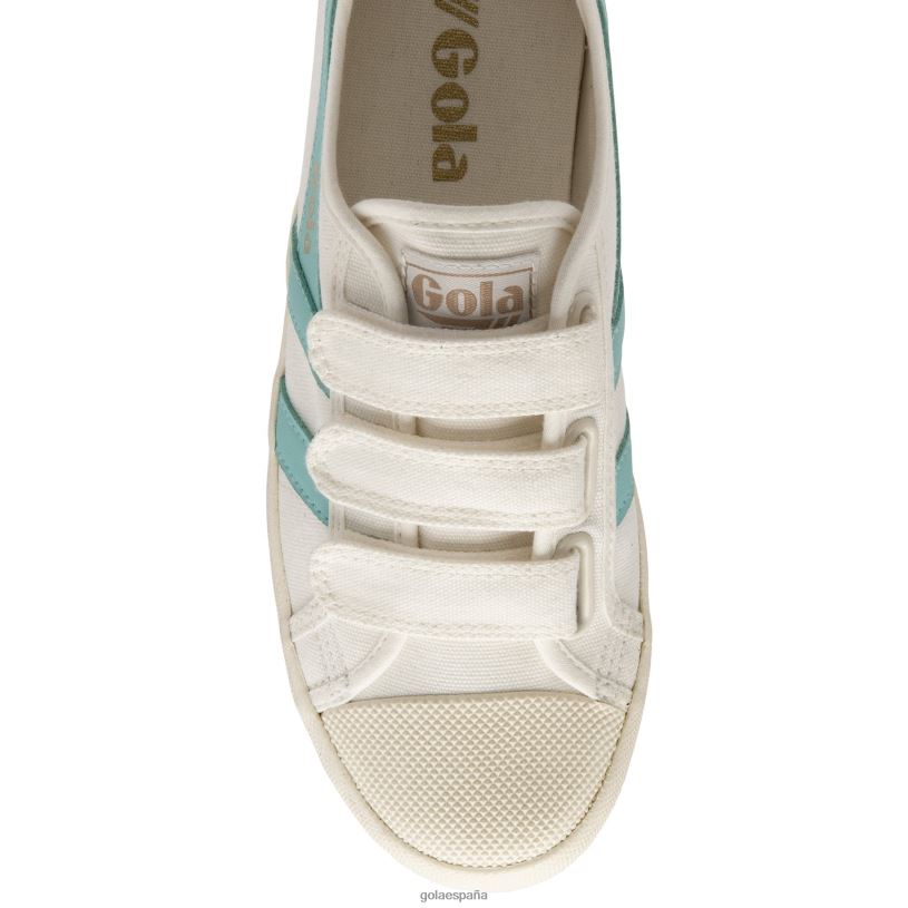 calzado V4PZL432 mujer Gola correa de posavasos vegan classics blanco roto/aruba