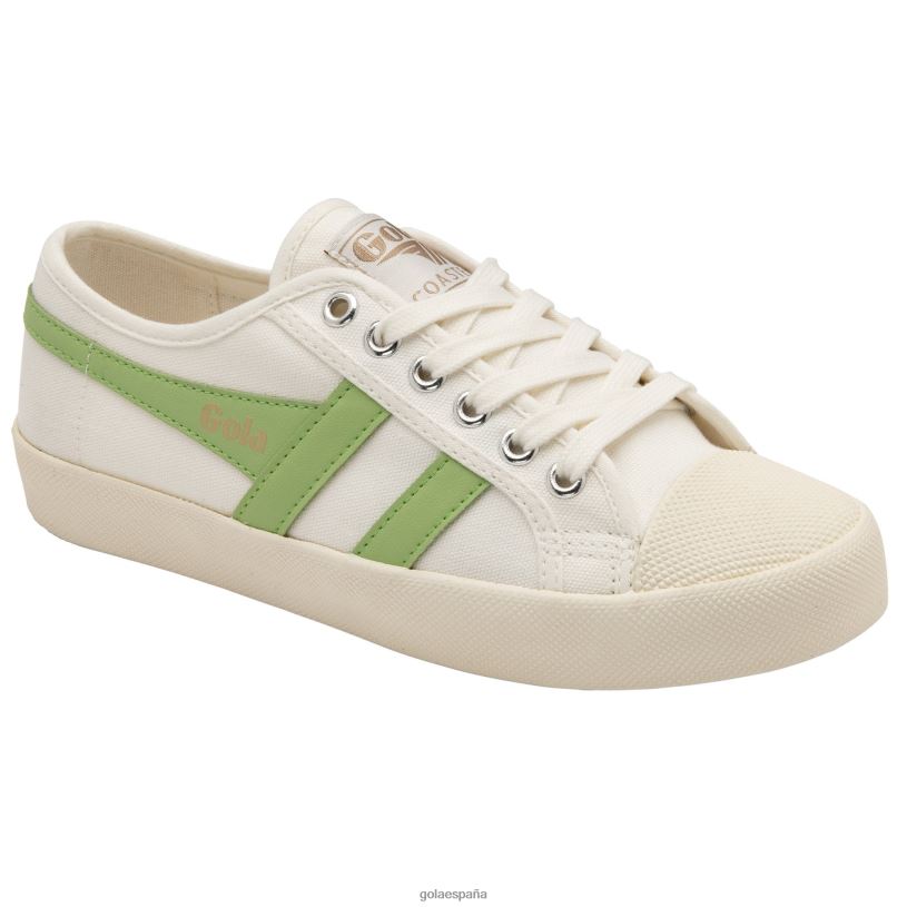 calzado V4PZL434 mujer Gola posavasos de clásicos veganos blanco hueso/verde pátina