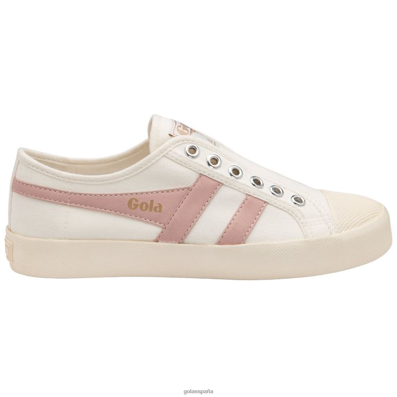 calzado V4PZL437 mujer Gola posavasos clásicos veganos blanco roto/rosa tiza