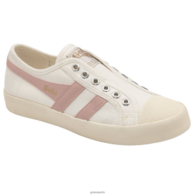 calzado V4PZL437 mujer Gola posavasos clásicos veganos blanco roto/rosa tiza