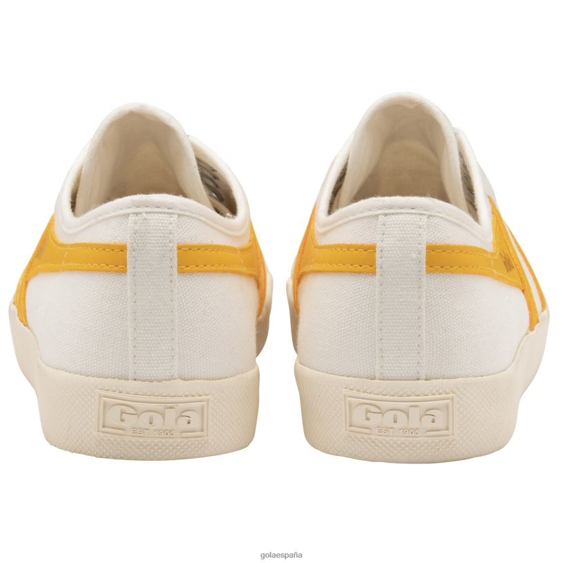 calzado V4PZL438 mujer Gola posavasos clásicos veganos blanco hueso/sol