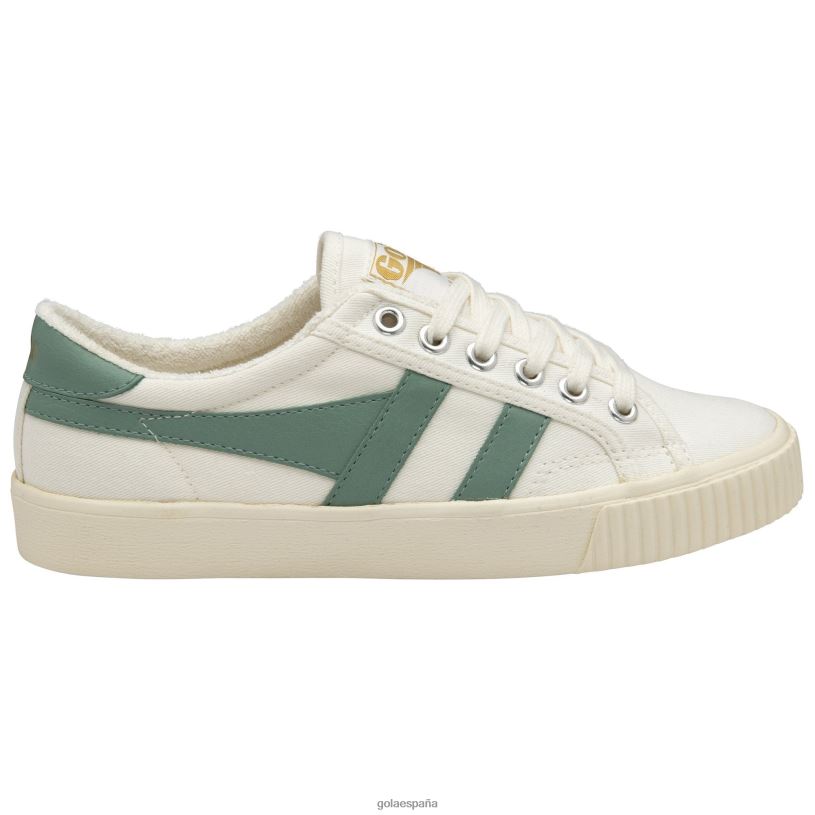 calzado V4PZL446 mujer Gola zapatillas de tenis clásicas veganas marca cox 8 blanquecino/niebla verde