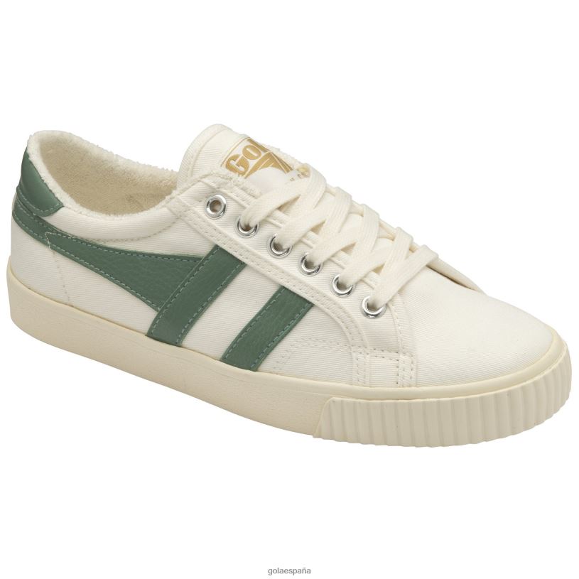 calzado V4PZL446 mujer Gola zapatillas de tenis clásicas veganas marca cox 8 blanquecino/niebla verde