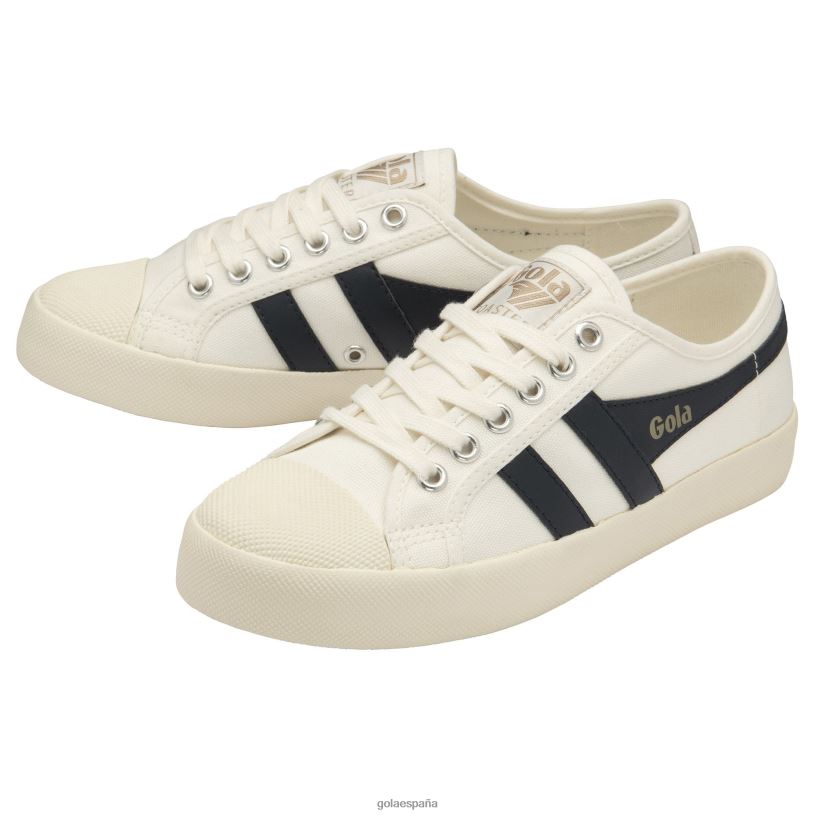 calzado V4PZL452 mujer Gola posavasos de clásicos veganos blanco hueso/azul marino