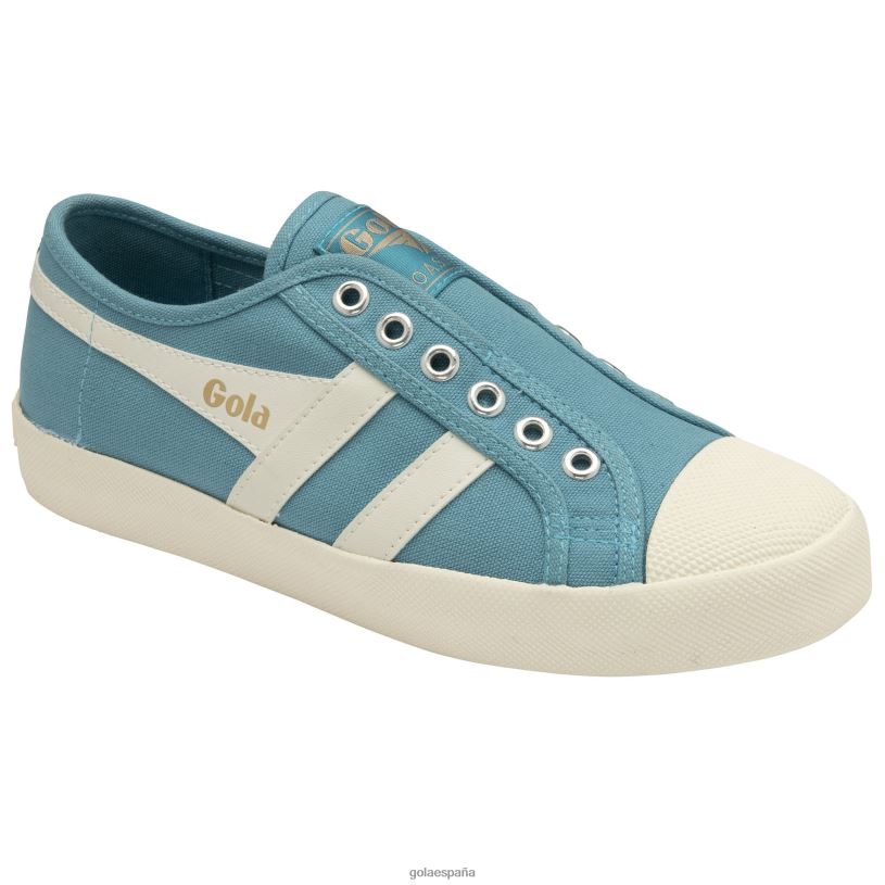 calzado V4PZL456 mujer Gola posavasos clásicos veganos océano/blanco roto