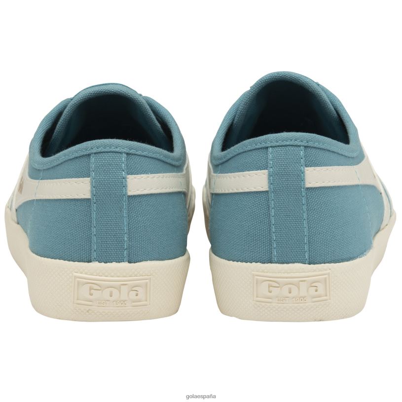 calzado V4PZL456 mujer Gola posavasos clásicos veganos océano/blanco roto