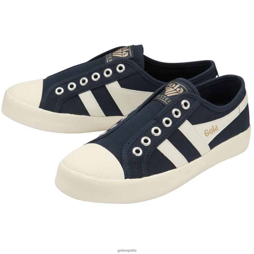 calzado V4PZL457 mujer Gola posavasos clásicos veganos azul marino/blanco roto