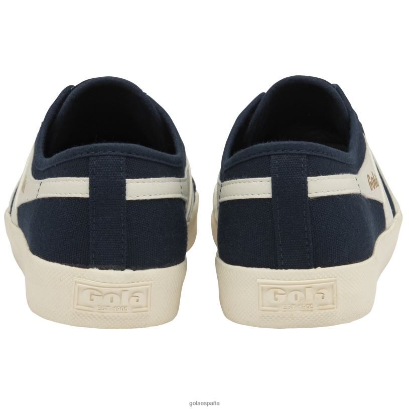 calzado V4PZL457 mujer Gola posavasos clásicos veganos azul marino/blanco roto