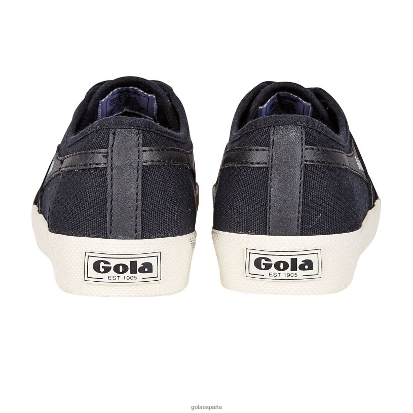 calzado V4PZL458 mujer Gola posavasos de clásicos veganos negro/blanco roto