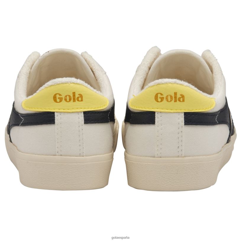 calzado V4PZL460 mujer Gola zapatillas de tenis clásicas veganas marca cox 8 blanco roto/azul marino/primer plano