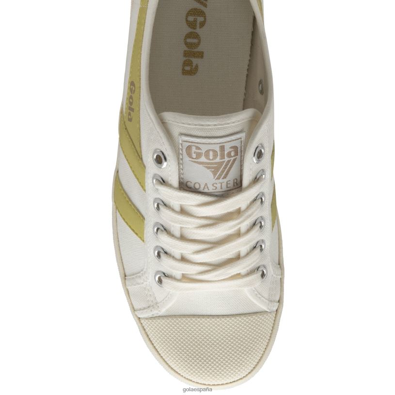 calzado V4PZL464 mujer Gola posavasos de clásicos veganos hueso/limón