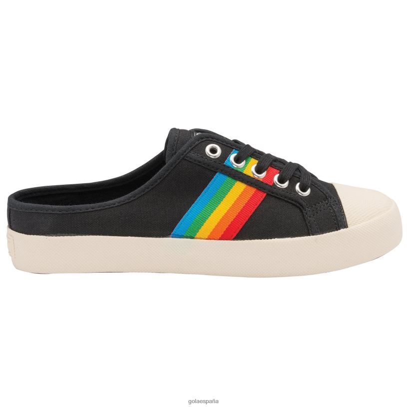 calzado V4PZL469 mujer Gola montaña clásica vegana zapatillas de deporte mula arcoíris negro/multi