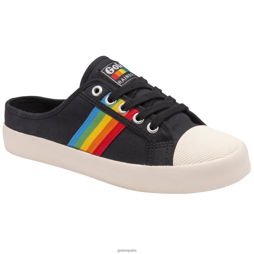 calzado V4PZL469 mujer Gola montaña clásica vegana zapatillas de deporte mula arcoíris negro/multi