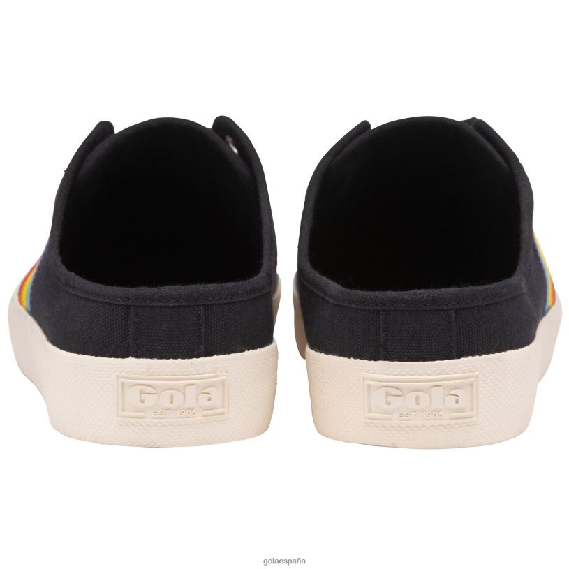 calzado V4PZL469 mujer Gola montaña clásica vegana zapatillas de deporte mula arcoíris negro/multi