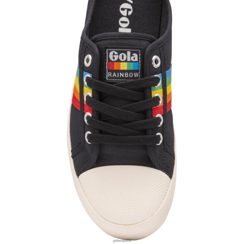 calzado V4PZL469 mujer Gola montaña clásica vegana zapatillas de deporte mula arcoíris negro/multi