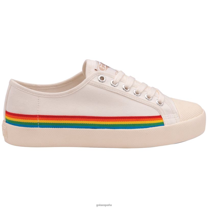 calzado V4PZL470 mujer Gola montaña rusa de clásicos veganos gota de arco iris blanco roto/multi