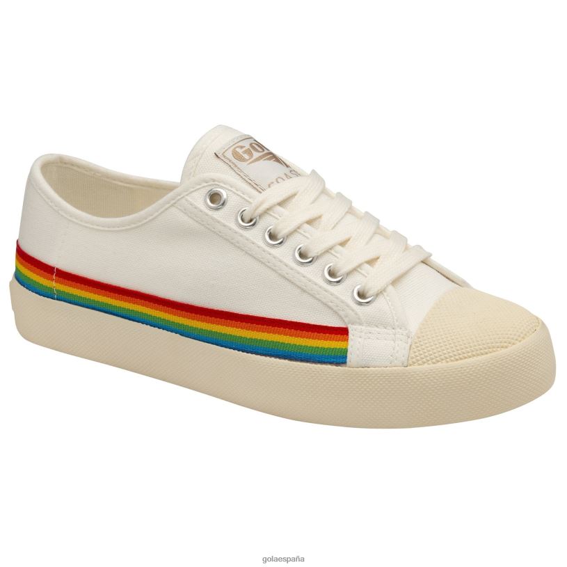 calzado V4PZL470 mujer Gola montaña rusa de clásicos veganos gota de arco iris blanco roto/multi