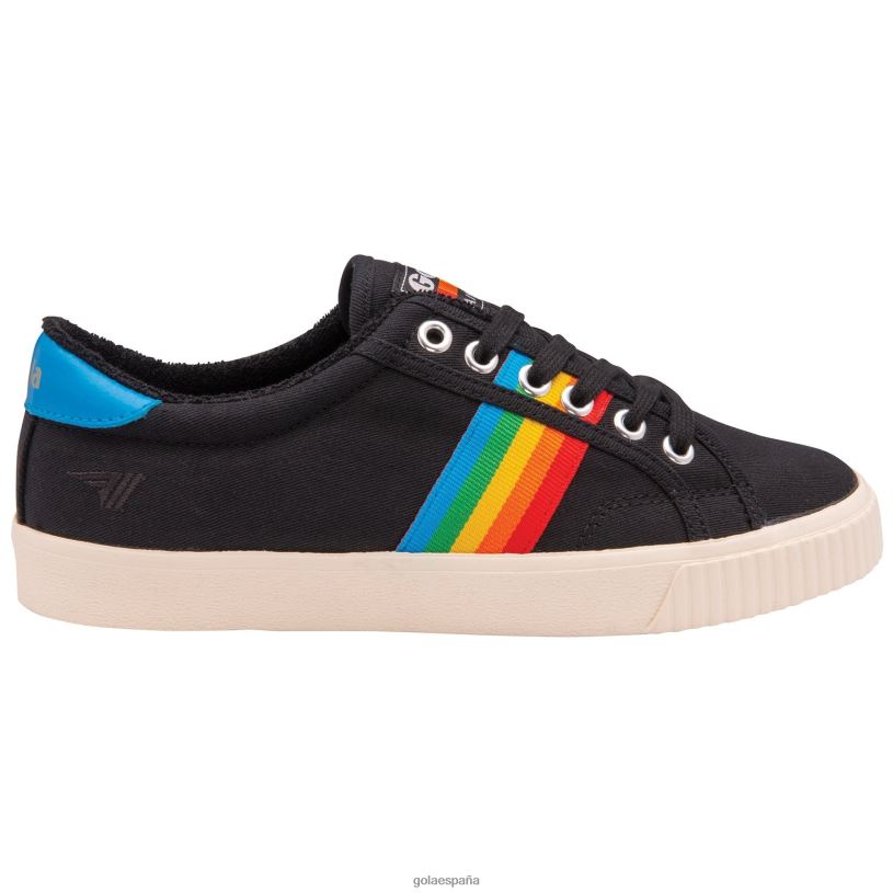 calzado V4PZL474 mujer Gola zapatillas de tenis clásicas veganas mark cox rainbow ii negro/multi