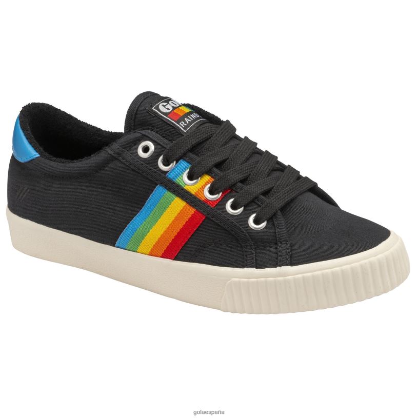 calzado V4PZL474 mujer Gola zapatillas de tenis clásicas veganas mark cox rainbow ii negro/multi