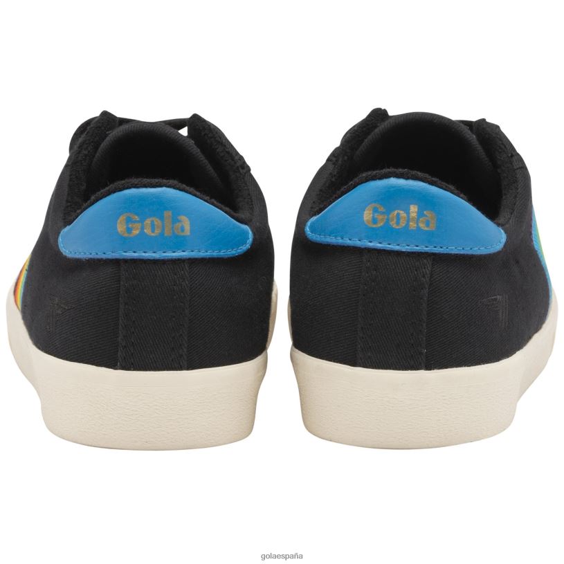 calzado V4PZL474 mujer Gola zapatillas de tenis clásicas veganas mark cox rainbow ii negro/multi