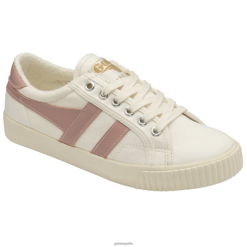 calzado V4PZL496 mujer Gola tenis clásicos veganos marca cox zapatillas 9 blanco roto/rosa tiza