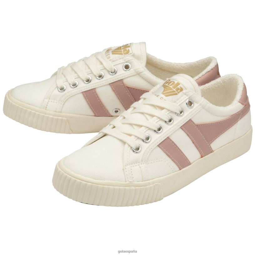 calzado V4PZL496 mujer Gola tenis clásicos veganos marca cox zapatillas 9 blanco roto/rosa tiza