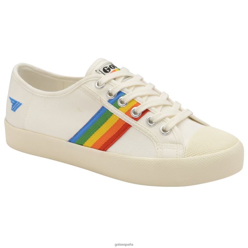 calzado V4PZL501 mujer Gola posavasos de clásicos veganos arcoiris blanco roto/multi