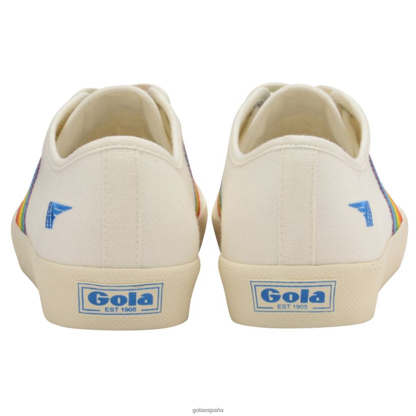 calzado V4PZL501 mujer Gola posavasos de clásicos veganos arcoiris blanco roto/multi