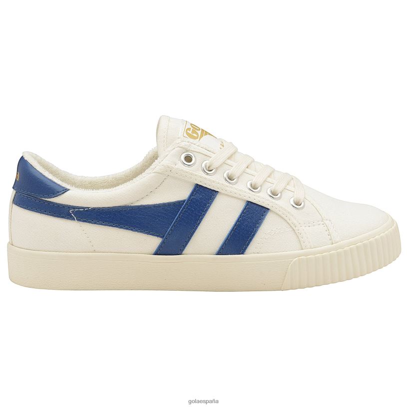 calzado V4PZL505 mujer Gola tenis clásicos veganos marca cox zapatillas 9 blanco roto/azul vintage