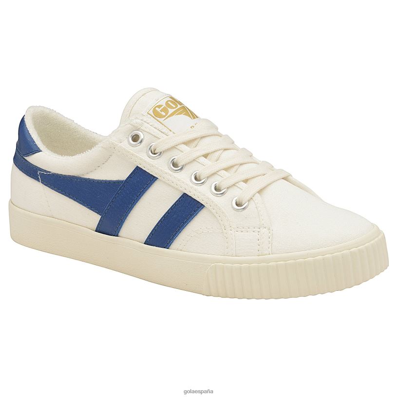 calzado V4PZL505 mujer Gola tenis clásicos veganos marca cox zapatillas 9 blanco roto/azul vintage