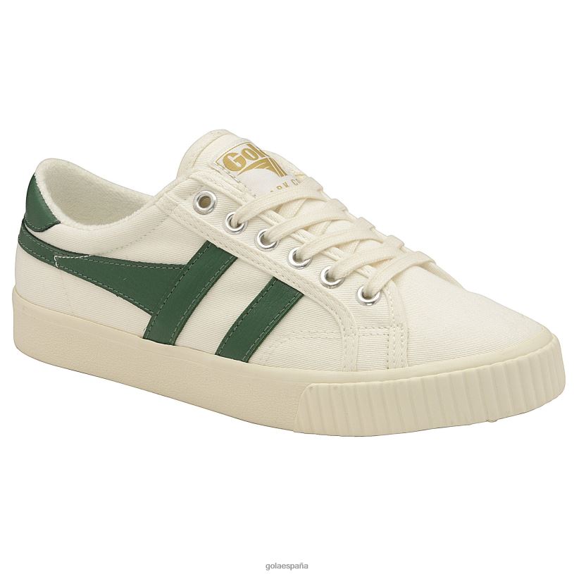 calzado V4PZL506 mujer Gola tenis clásicos veganos marca cox zapatillas 9 blanco hueso/verde oscuro