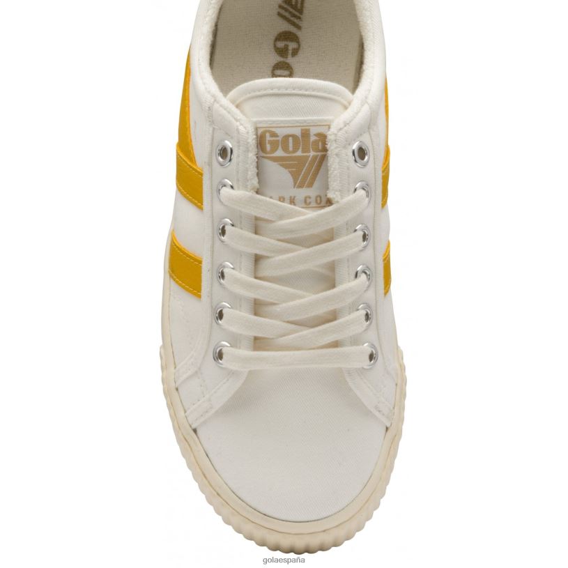 calzado V4PZL514 mujer Gola tenis clásicos veganos marca cox zapatillas 9 blanco hueso/sol