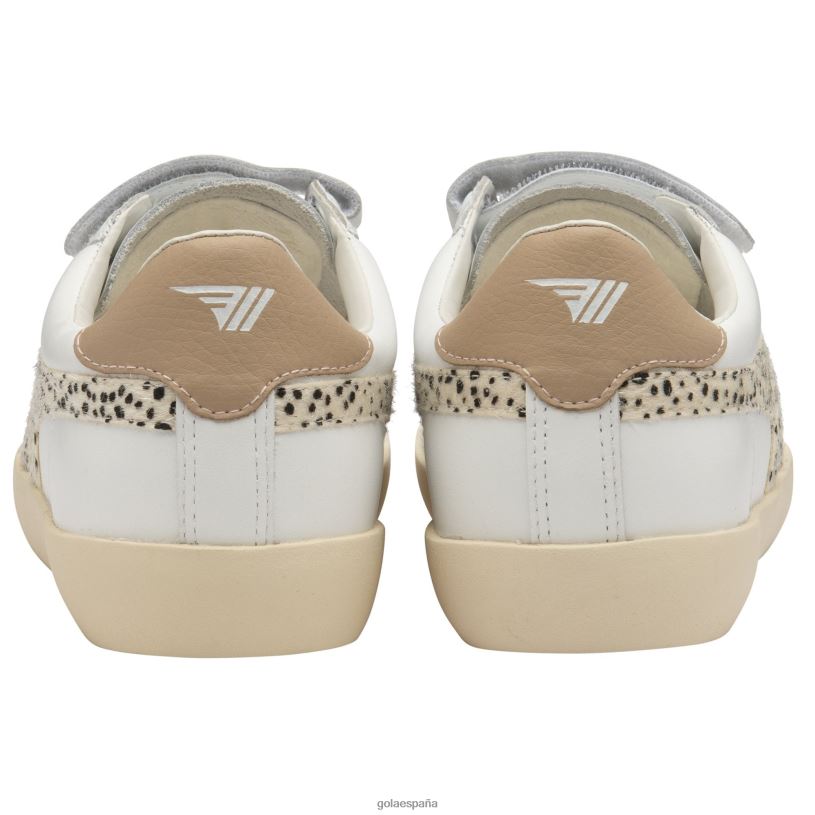 calzado V4PZL540 mujer Gola tenis classics nova con correa safari blanco/guepardo/desnudo