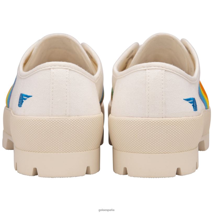 calzado V4PZL542 mujer Gola montaña clásica vegana pico arcoiris blanco roto/multi