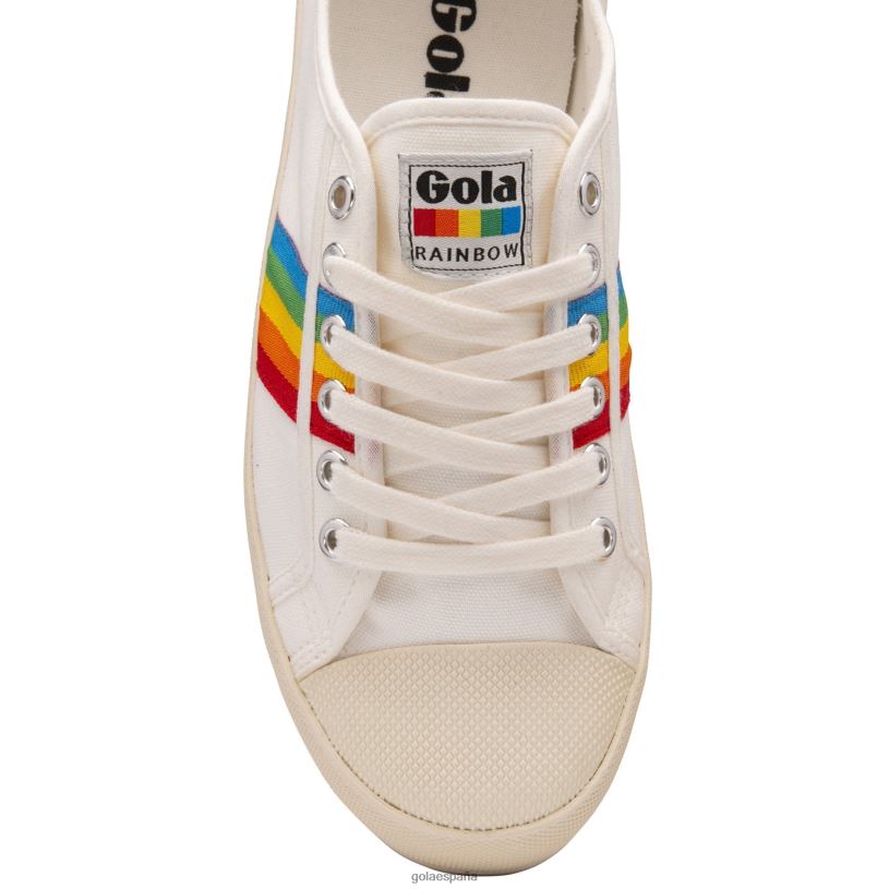 calzado V4PZL542 mujer Gola montaña clásica vegana pico arcoiris blanco roto/multi