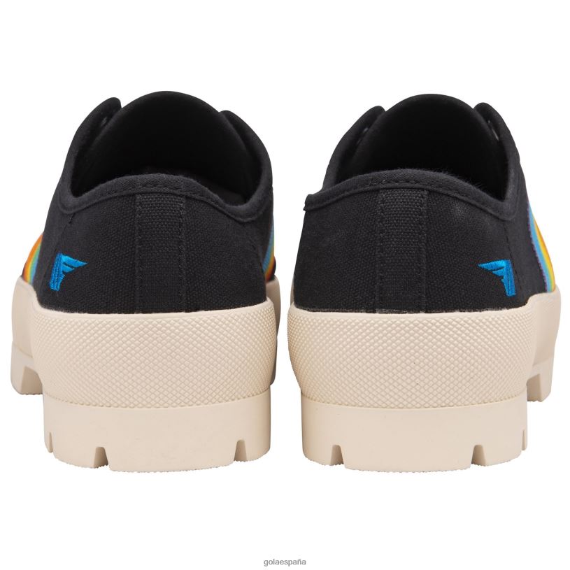 calzado V4PZL543 mujer Gola montaña clásica vegana pico arcoiris negro/multi