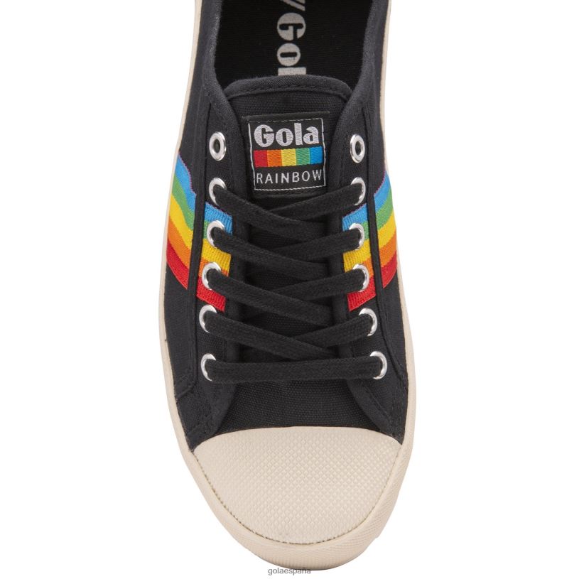calzado V4PZL543 mujer Gola montaña clásica vegana pico arcoiris negro/multi