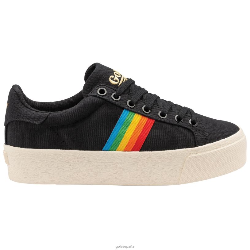 calzado V4PZL549 mujer Gola vegano clásicos orquídea plataforma arcoíris negro/multi