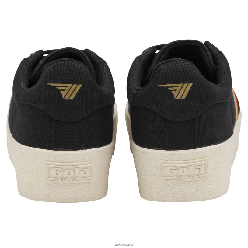 calzado V4PZL549 mujer Gola vegano clásicos orquídea plataforma arcoíris negro/multi